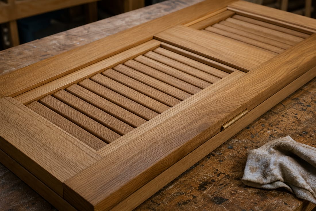 Exemple : volet bois en atelier